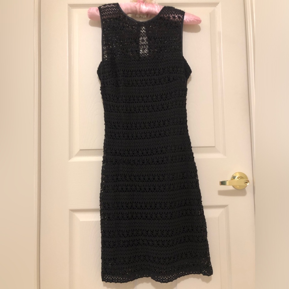 BLACK Macrame Sleeveless Cocktail Dress (New!)